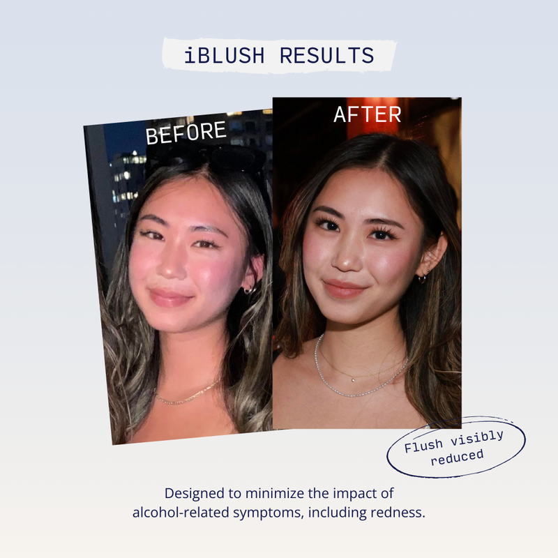 Before and after iBlush