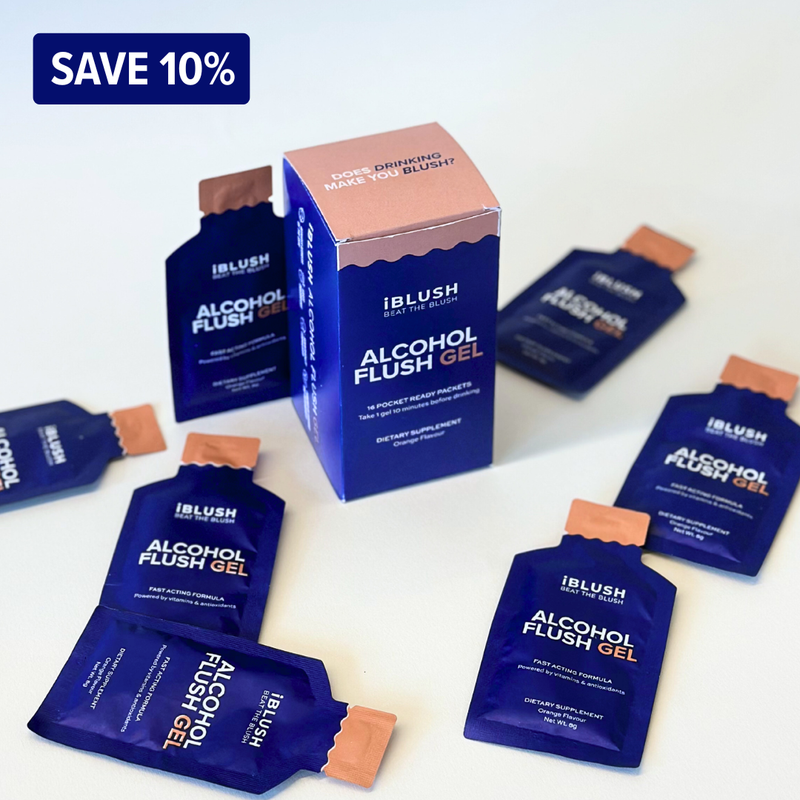 iBlush Alcohol Flush Gels lifestyle photo
