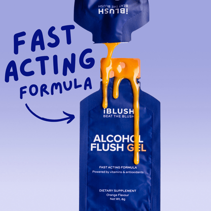 The fast acting formula of Alcohol Flush Gels by iBlush